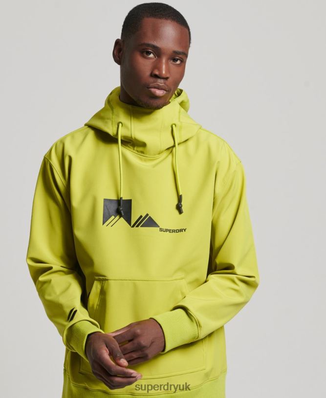 Snow Tech Hoodie Men Yellow Clothing Superdry 66N8N571