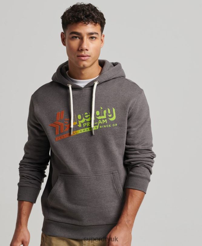 Vintage Shadow Hoodie Men Black Clothing Superdry 66N8N638