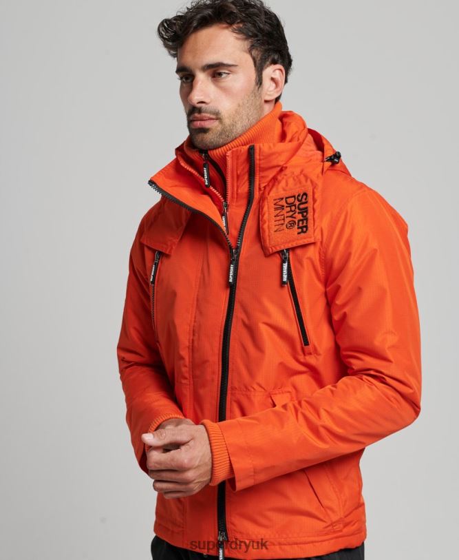 Mountain SD Windcheater Jacket Men Orange Clothing Superdry 66N8N944