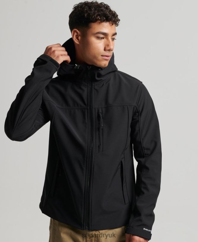Trekker Jacket Men Black Clothing Superdry 66N8N910