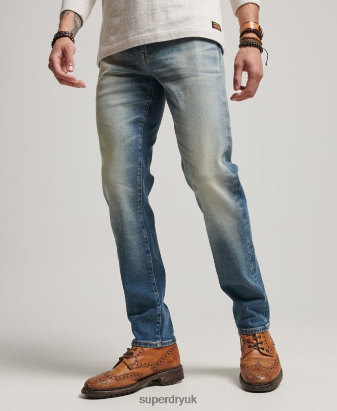 Merchant Store - Organic Slim Jeans Men Light Blue Clothing Superdry 66N8N1221