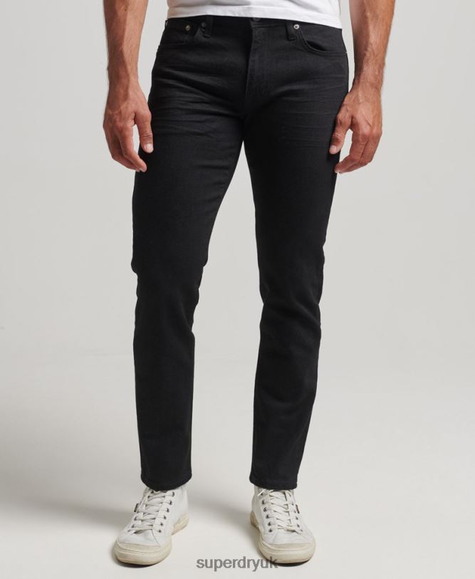 Organic Cotton Slim Jeans Men Black Clothing Superdry 66N8N1212