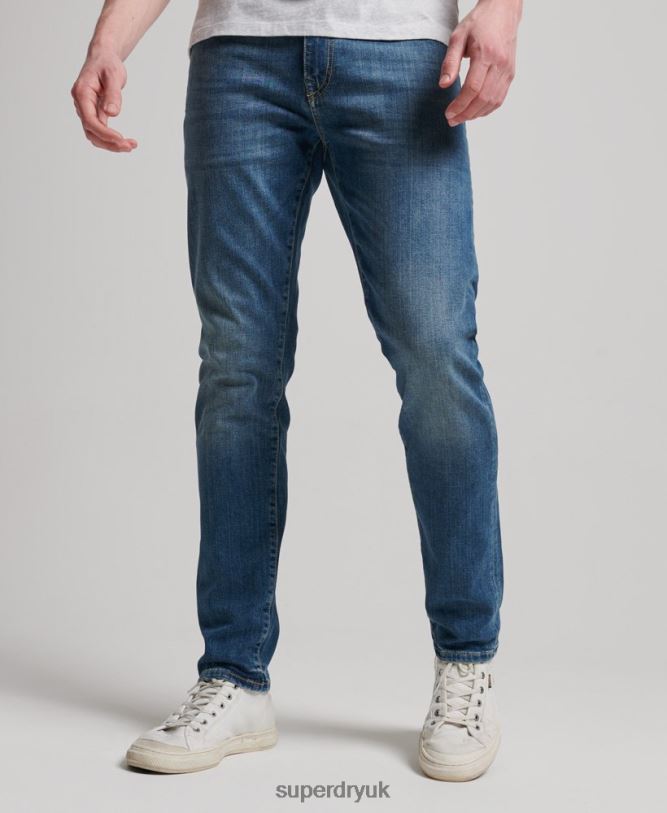 Organic Cotton Slim Jeans Men Blue Clothing Superdry 66N8N1207