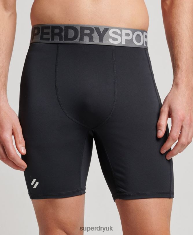 Core Tight Shorts Men Black Clothing Superdry 66N8N303