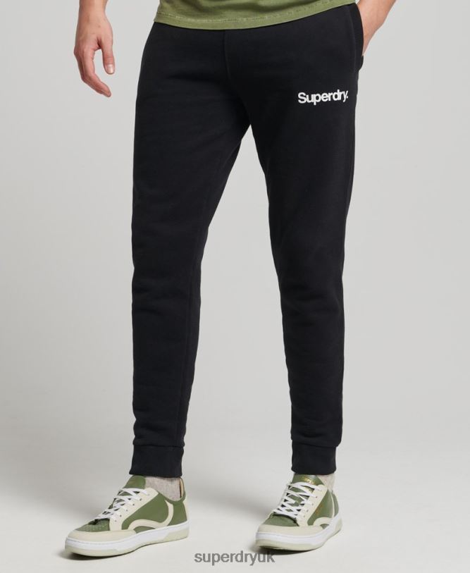 Core Logo Classic Joggers Men Black Clothing Superdry 66N8N6441