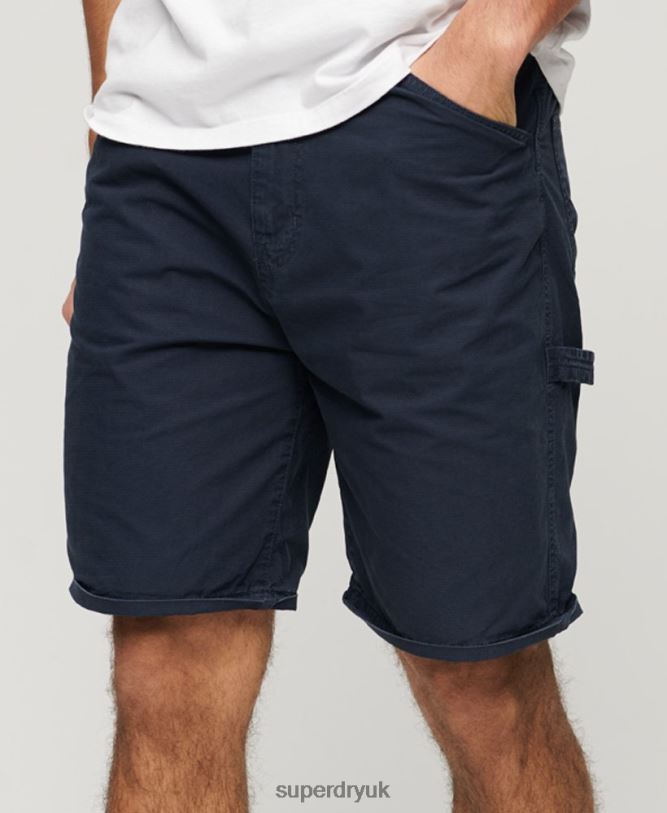 Carpenter Shorts Men Navy Clothing Superdry 66N8N45
