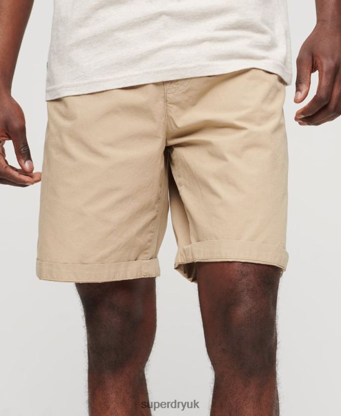 Carpenter Shorts Men Tan Clothing Superdry 66N8N120