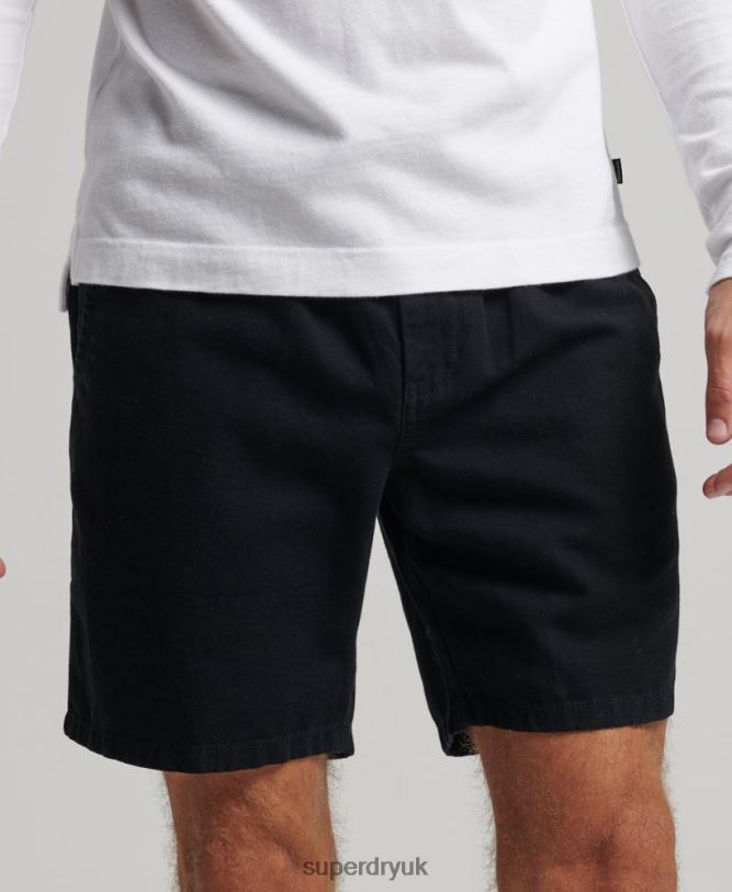 Vintage Overdyed Shorts Men Black Clothing Superdry 66N8N322