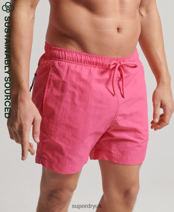 Studios Recycled Swim Shorts Men Pink Clothing Superdry 66N8N415