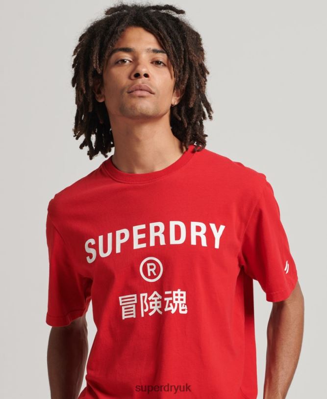 Code Core Sport T-Shirt Men Red Clothing Superdry 66N8N4937
