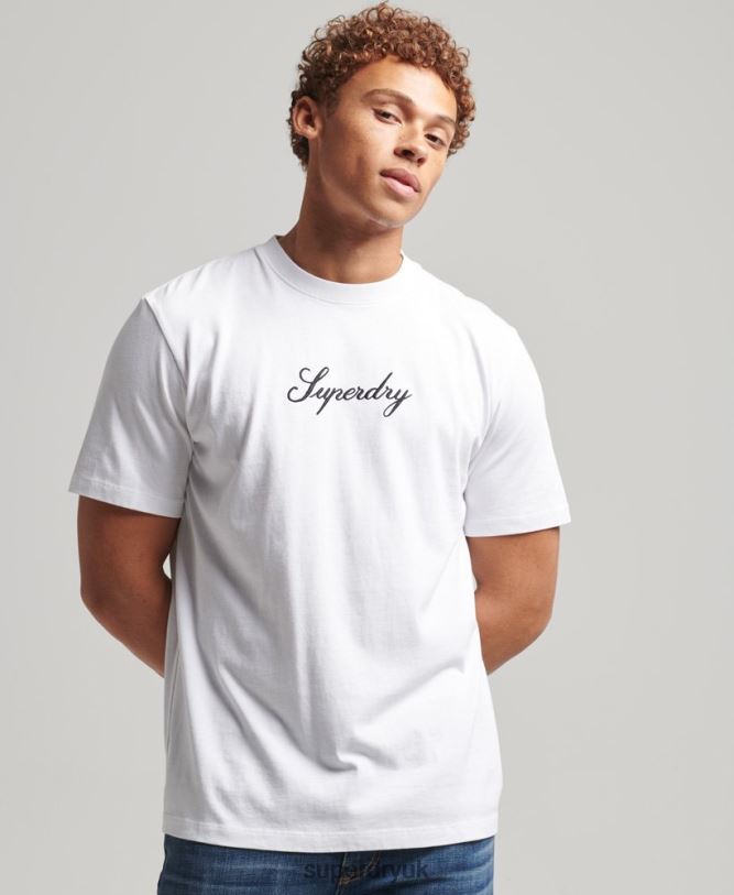 Heritage T-Shirt Men White Clothing Superdry 66N8N4822