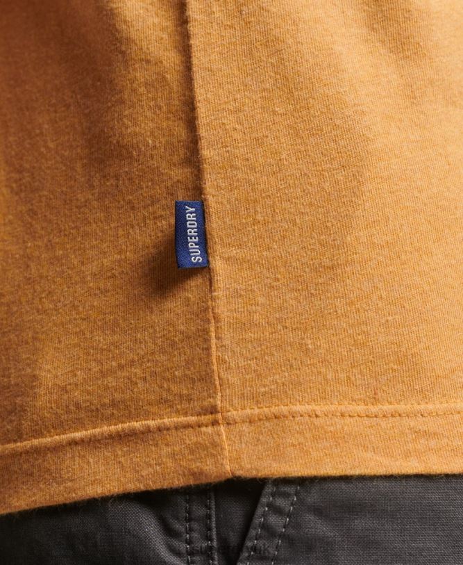 Organic Cotton Vintage Logo Vest Top Men Yellow Clothing Superdry 66N8N1517