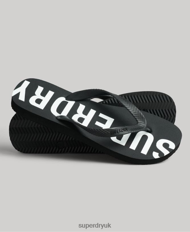 Code Core Sport Flip Flops Men Black Shoes Superdry 66N8N1915