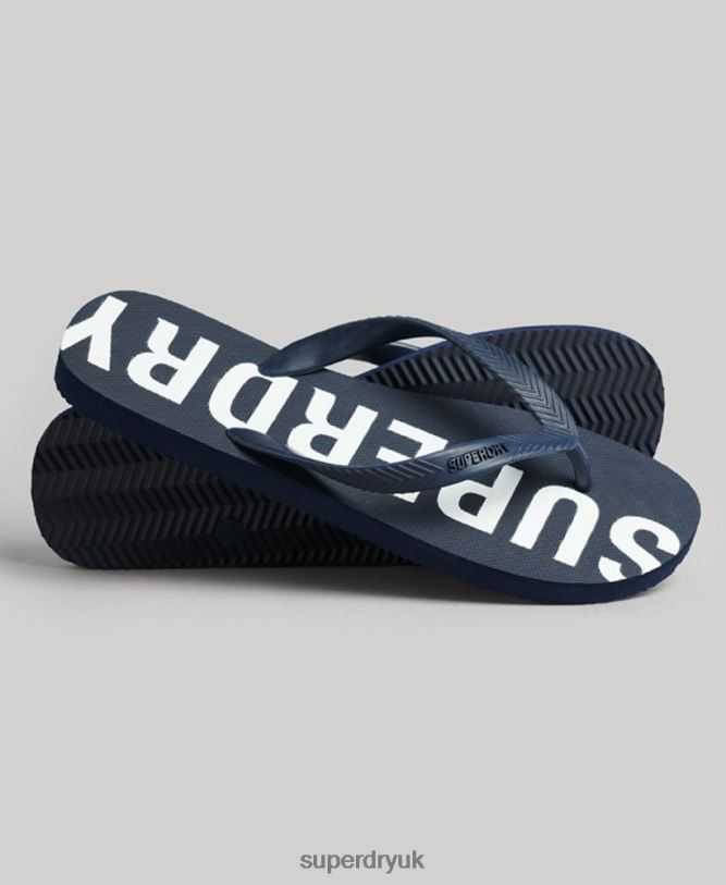 Code Core Sport Flip Flops Men Navy Shoes Superdry 66N8N1901