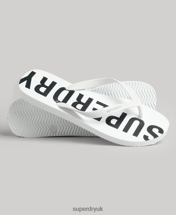 Code Core Sport Flip Flops Men White Shoes Superdry 66N8N62