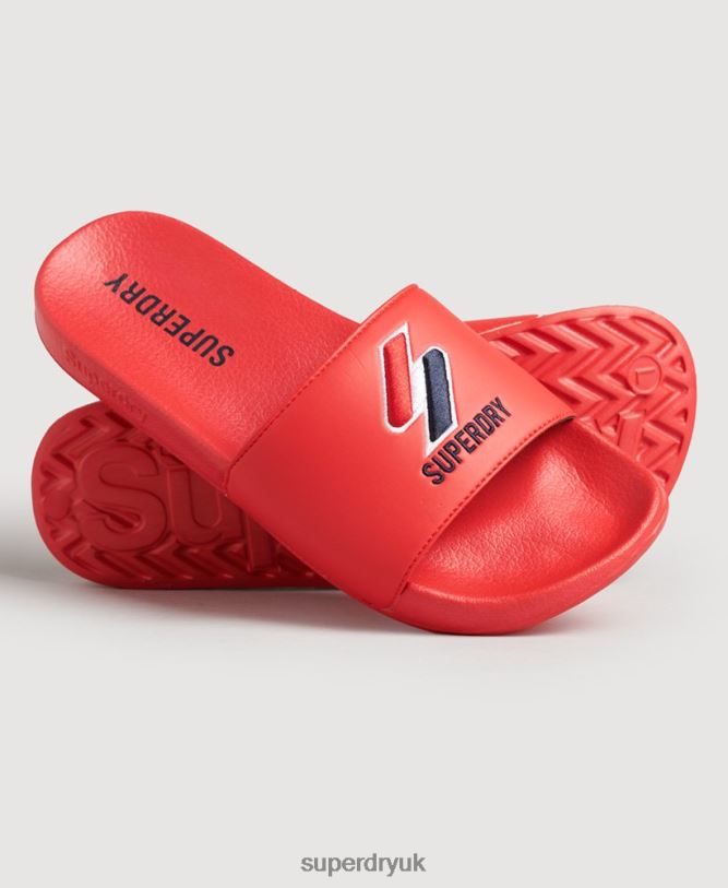 Core Pool Sliders Men Red Shoes Superdry 66N8N1920