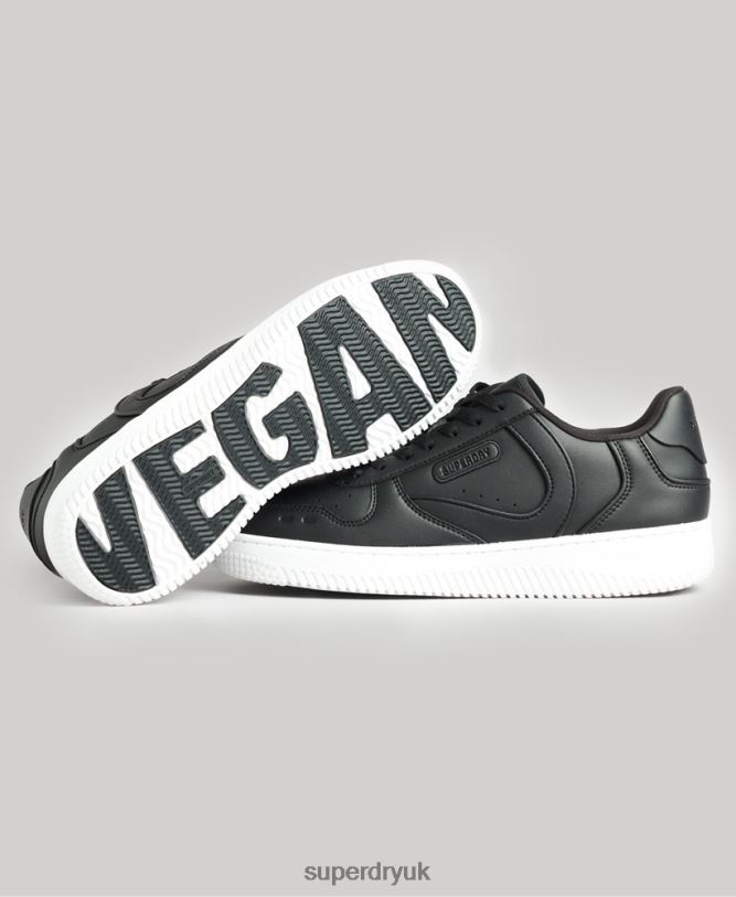 Chunky Vegan Basket Trainers Men Black Shoes Superdry 66N8N1938