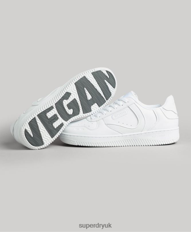 Chunky Vegan Basket Trainers Men White Shoes Superdry 66N8N1937