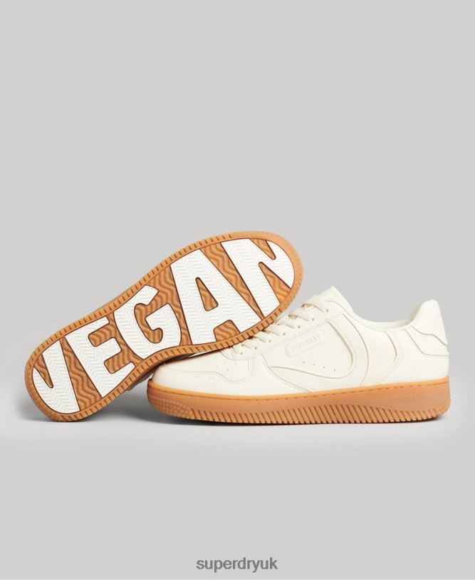 Chunky Vegan Basket Trainers Men White Shoes Superdry 66N8N1946