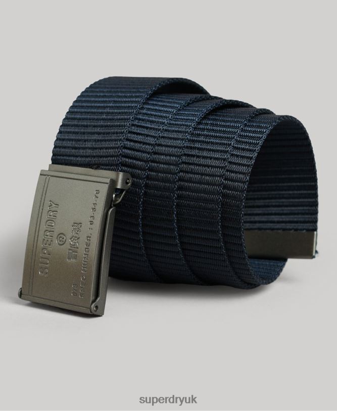 Essential Fabric Logo Belt Women Navy Accessories Superdry 66N8N1611