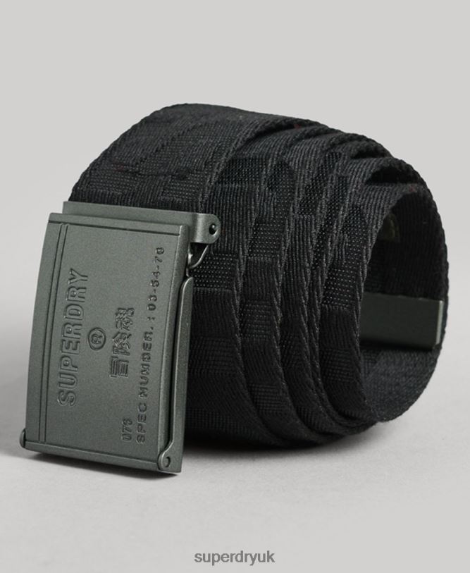 Webbing Belt Women Black Accessories Superdry 66N8N1612