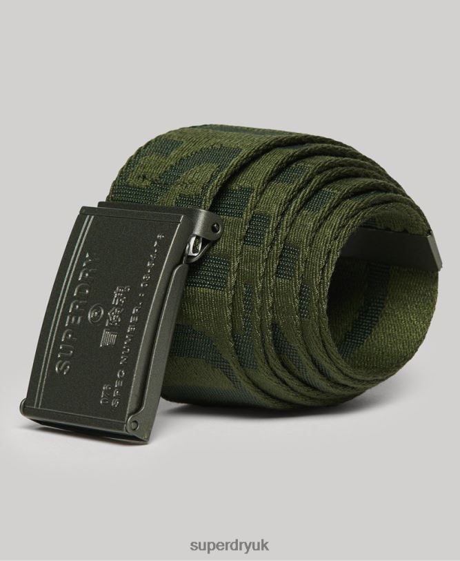 Webbing Belt Women Green Accessories Superdry 66N8N1653