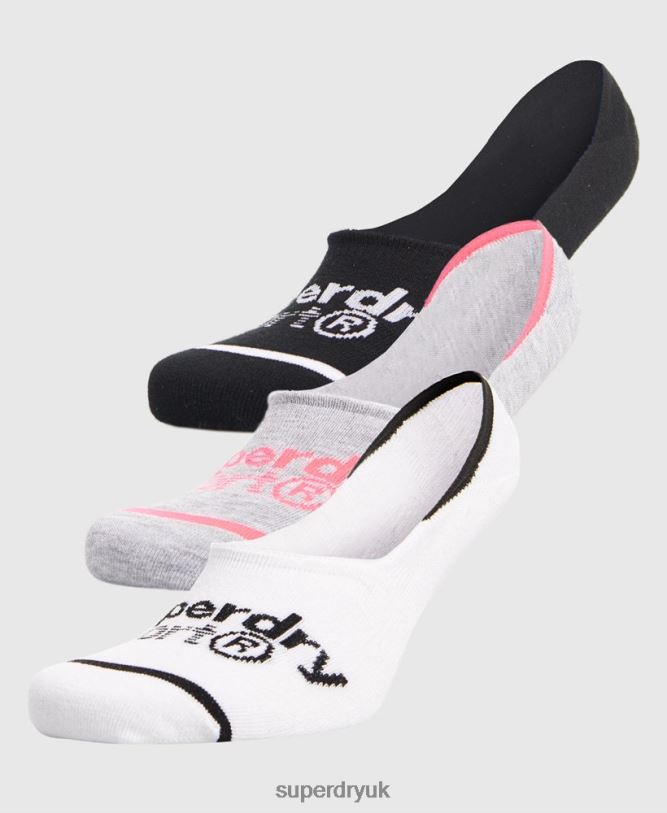 Coolmax Invisible Sock 3 Pack Women Multi Accessories Superdry 66N8N4330