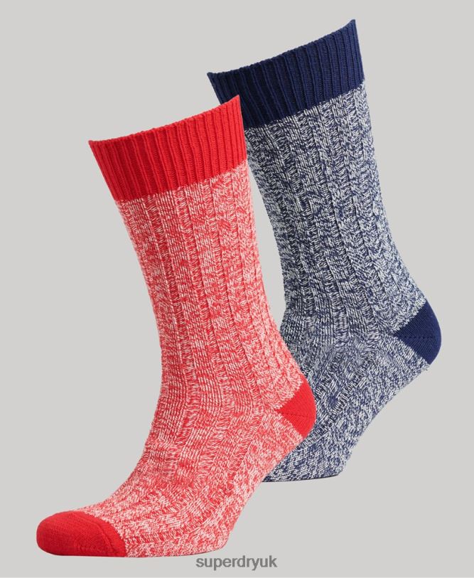 Organic Cotton Hiker Sock Pack Women Multi Accessories Superdry 66N8N4227