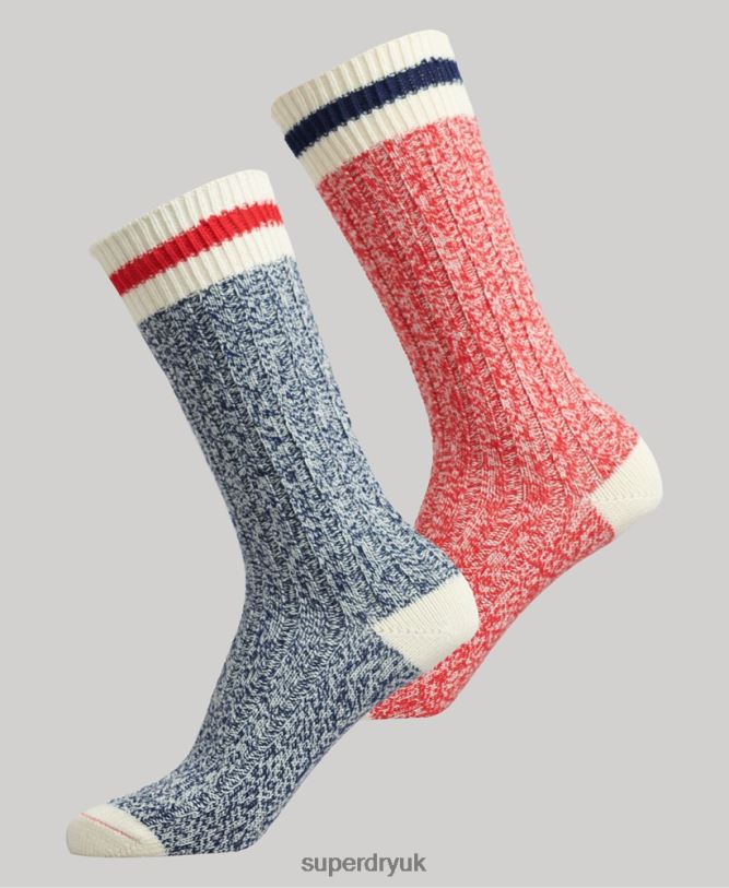 Organic Cotton Hiker Sock Pack Women Multi Accessories Superdry 66N8N4340