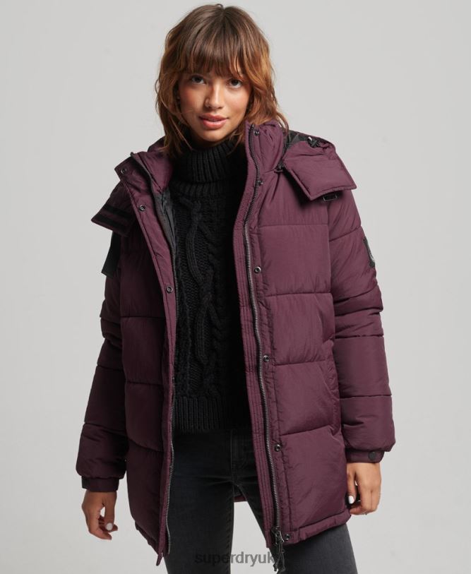 Expedition Cocoon Padded Coat Women Red Clothing Superdry 66N8N3624