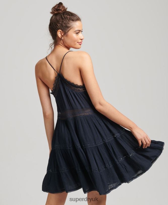 Alana Cami Dress Women Navy Clothing Superdry 66N8N2489