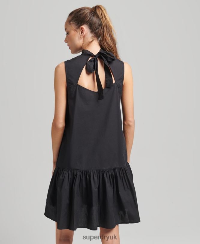 Woven Mini Dress Women Black Clothing Superdry 66N8N2537