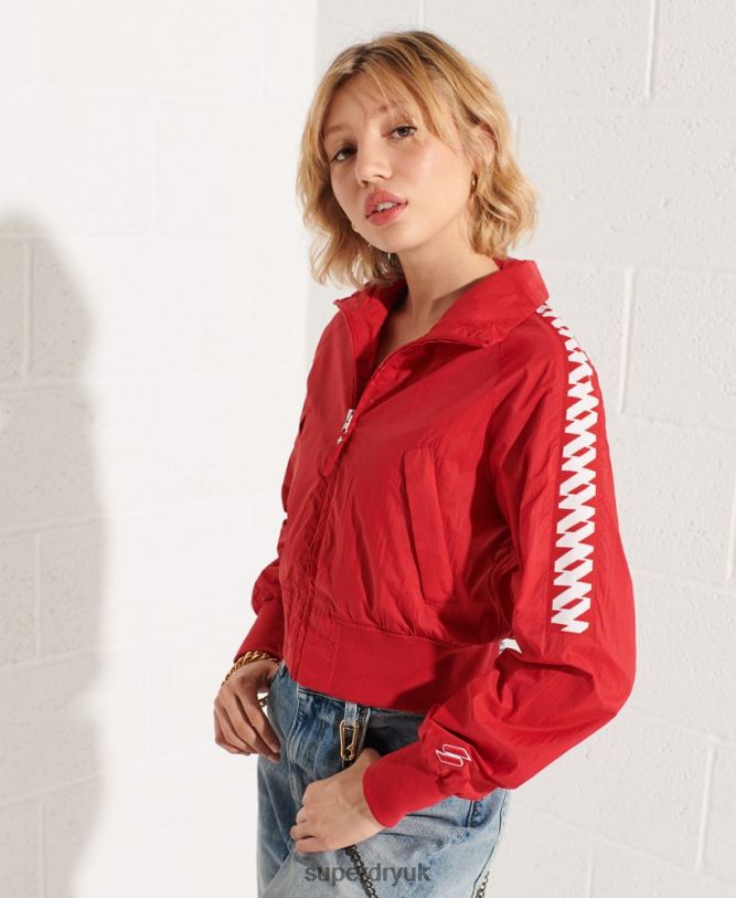 Code Energy SD-Windrunner Jacket Women Red Clothing Superdry 66N8N5670
