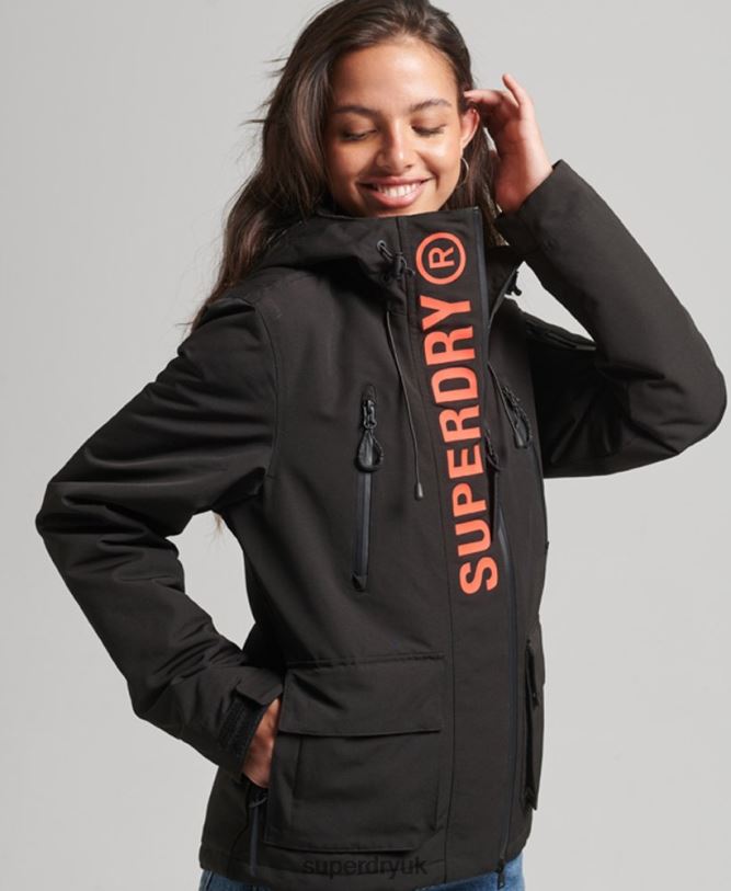 Hooded Ultimate SD-Windbreaker Women Black Clothing Superdry 66N8N3665