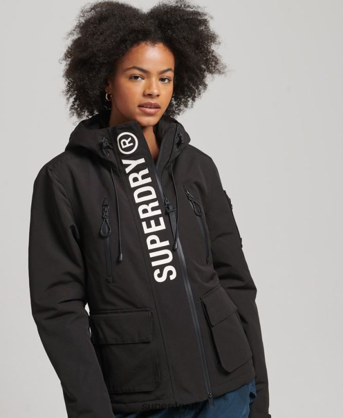 Hooded Ultimate SD-Windbreaker Women Black Clothing Superdry 66N8N3742