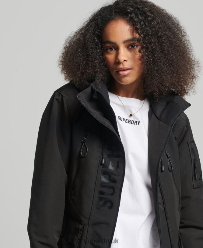 Hooded Ultimate SD-Windbreaker Women Black Clothing Superdry 66N8N3806