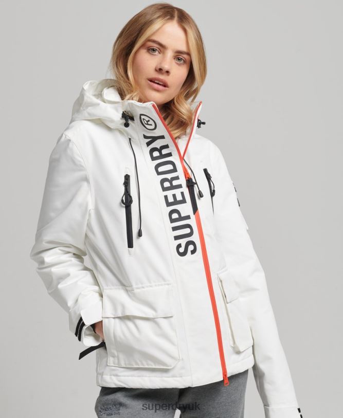Hooded Ultimate SD-Windbreaker Women White Clothing Superdry 66N8N3821