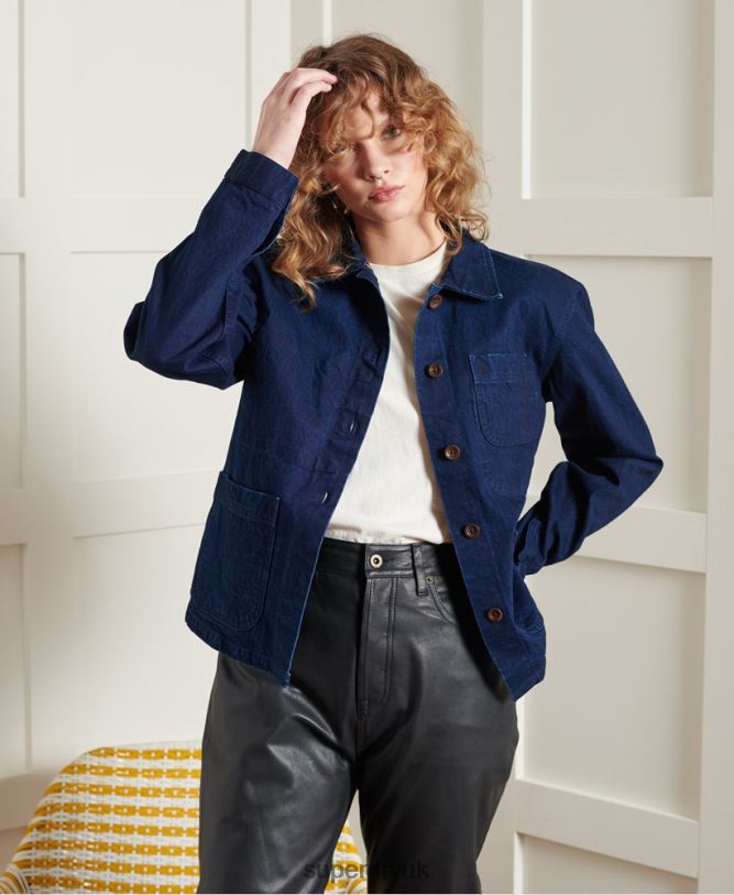 Limited Edition Dry Artist Jacket Women Navy Clothing Superdry 66N8N5563