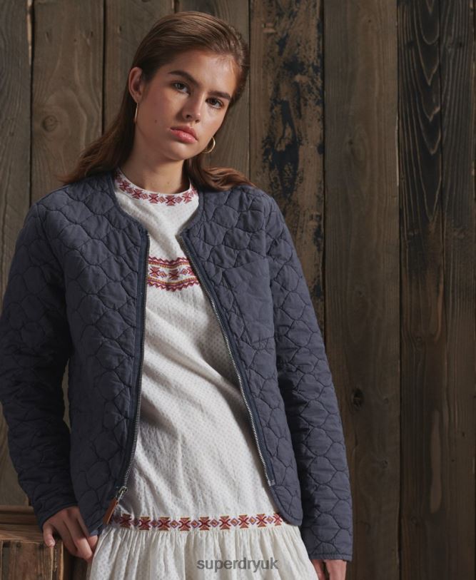 Limited Edition Dry Liner Jacket Women Navy Clothing Superdry 66N8N5529