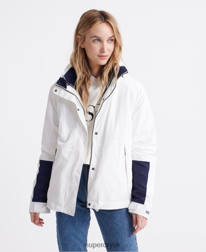 Long Sleeved Essentials 4 In 1 Jacket Women Cream Clothing Superdry 66N8N3857