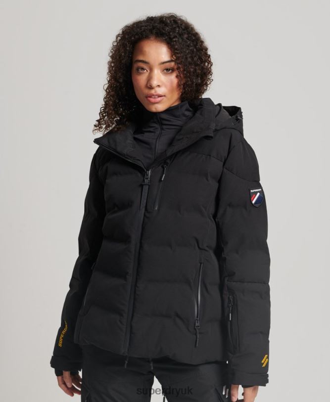 Motion Pro Puffer Jacket Women Black Clothing Superdry 66N8N3637