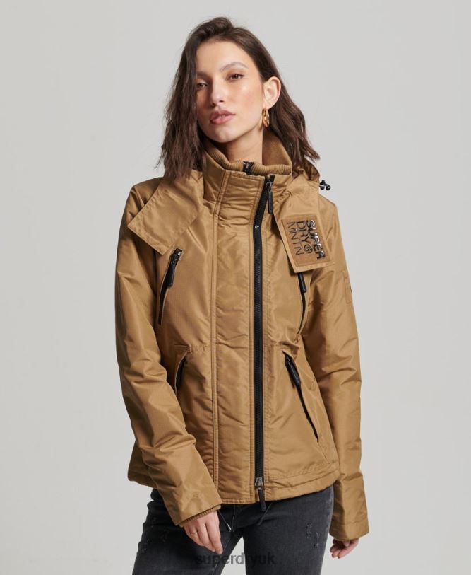 Mountain SD-Windcheater Jacket Women Brown Clothing Superdry 66N8N3618