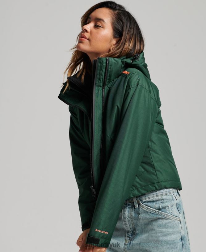 SD-Windcheater Jacket Women Green Clothing Superdry 66N8N3527