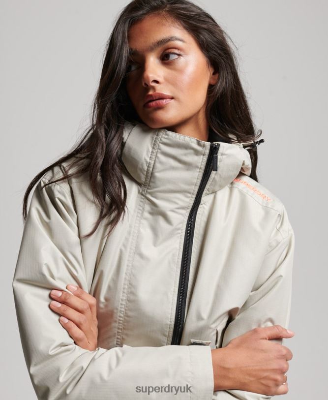 SD-Windcheater Jacket Women Grey Clothing Superdry 66N8N3519