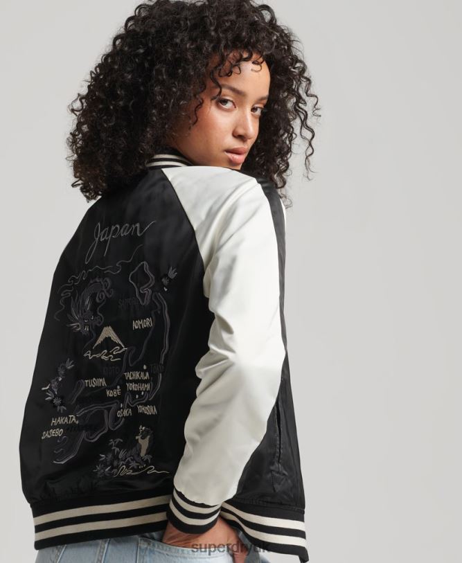 Suika Jacket Women Black Clothing Superdry 66N8N3840