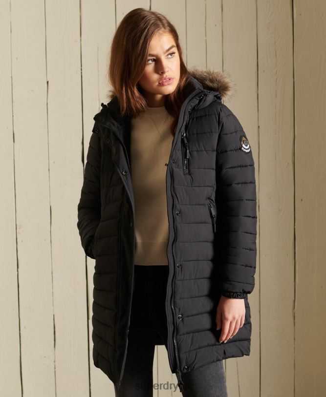 Super Fuji Jacket Women Black Clothing Superdry 66N8N3847