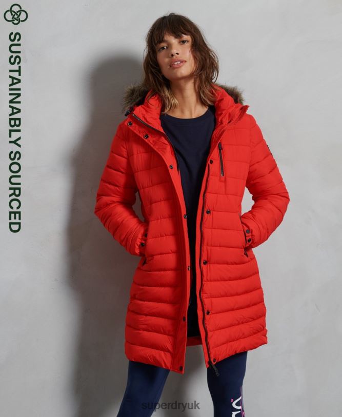 Super Fuji Jacket Women Red Clothing Superdry 66N8N3812
