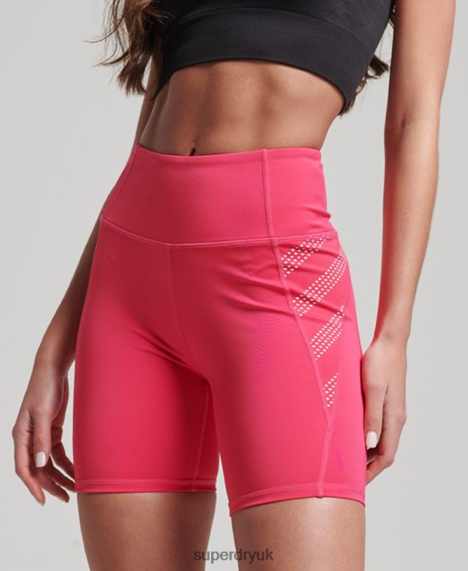 Core 6inch Tight Shorts Women Pink Clothing Superdry 66N8N6348