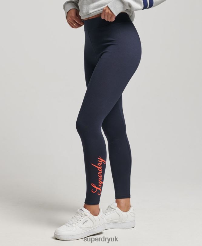 Heritage Leggings Women Navy Clothing Superdry 66N8N4088