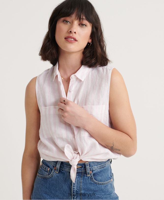 Aubrey Shirt Women Pink Clothing Superdry 66N8N3050